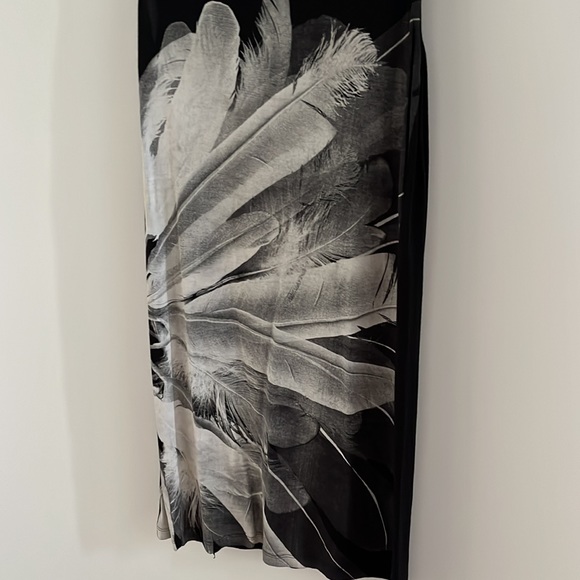 DECJUBA black feathers dress XS - Picture 3 of 5